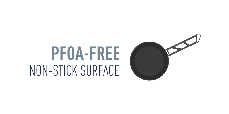 Sea to Summit cooking pan is a non-stick PFOA-Free surface