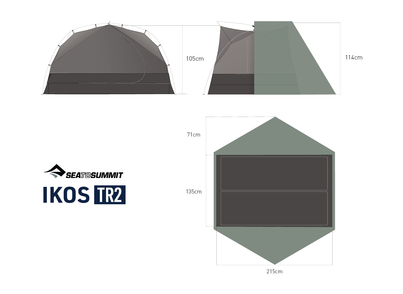 Ikos TR2 - Zelt für zwei Personen