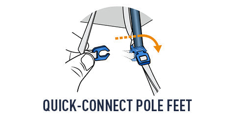 Quick-Connect Pole Feet