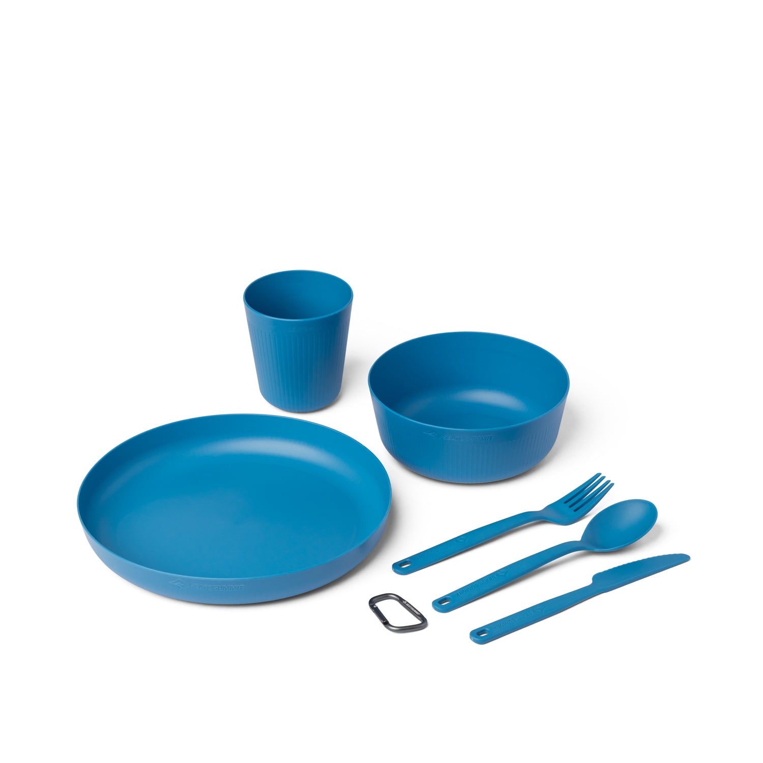 Cendre Blue || Camp Dinnerware Set with Mesh Sack - [6 Piece]