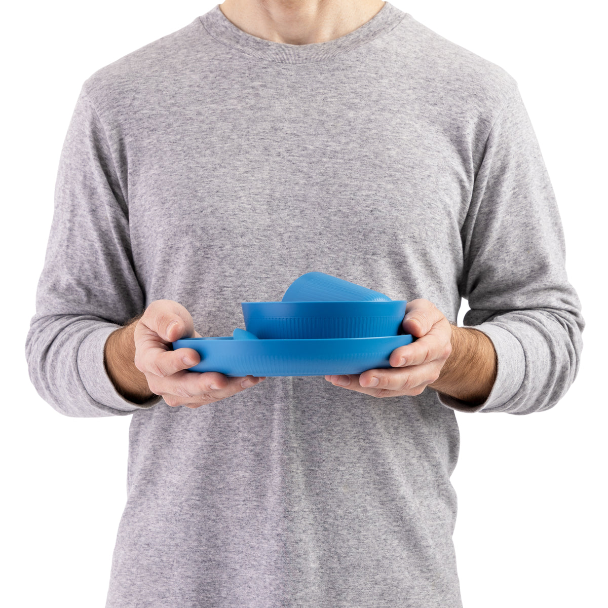 Camp Dinnerware Set w/ Mesh Sack - [6 Piece]