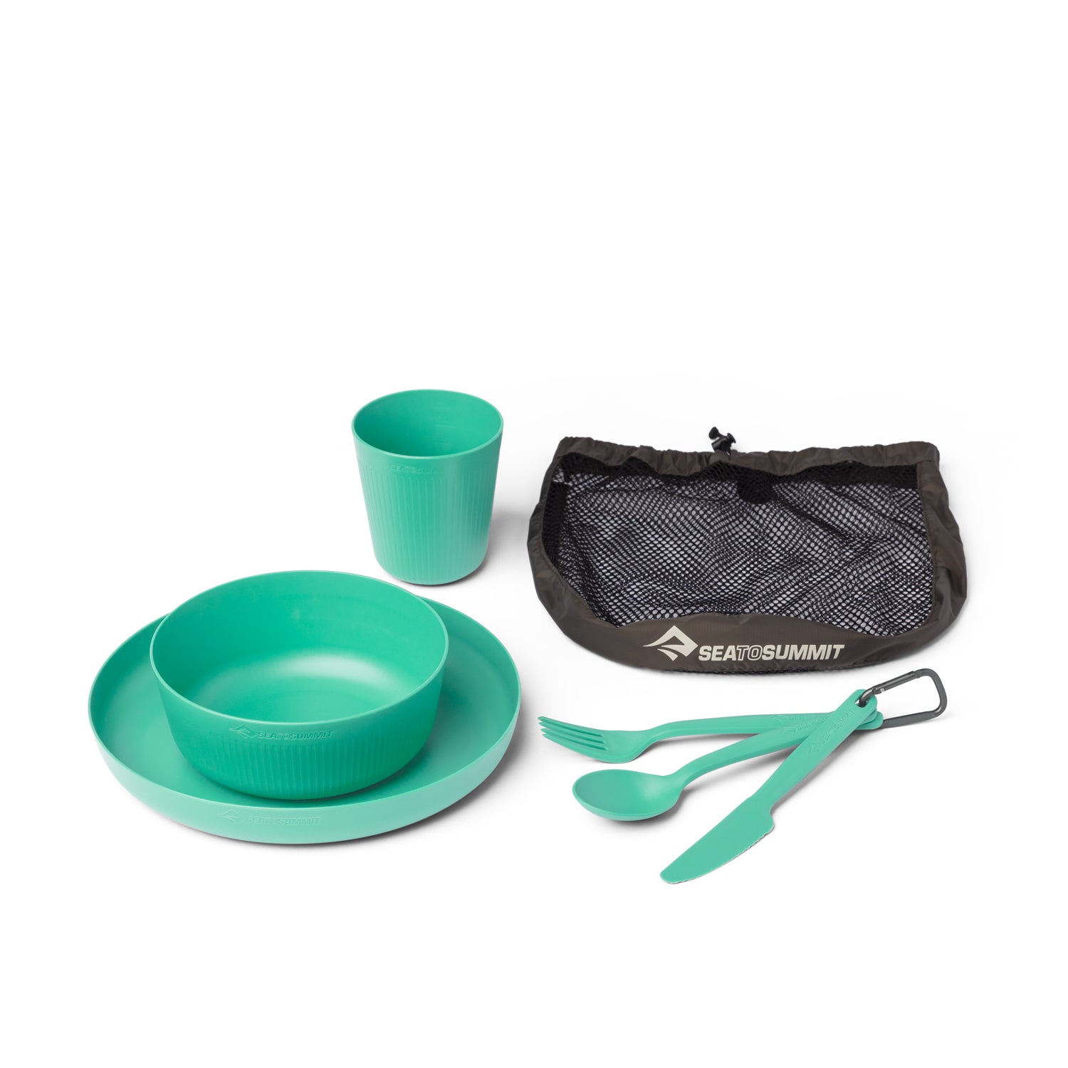 Cabbage || Camp Dinnerware Set with Mesh Sack - [6 Piece]