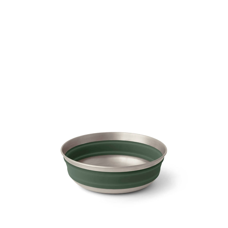 M / Laurel Wreath Green || Detour Stainless Steel Collapsible Bowl
