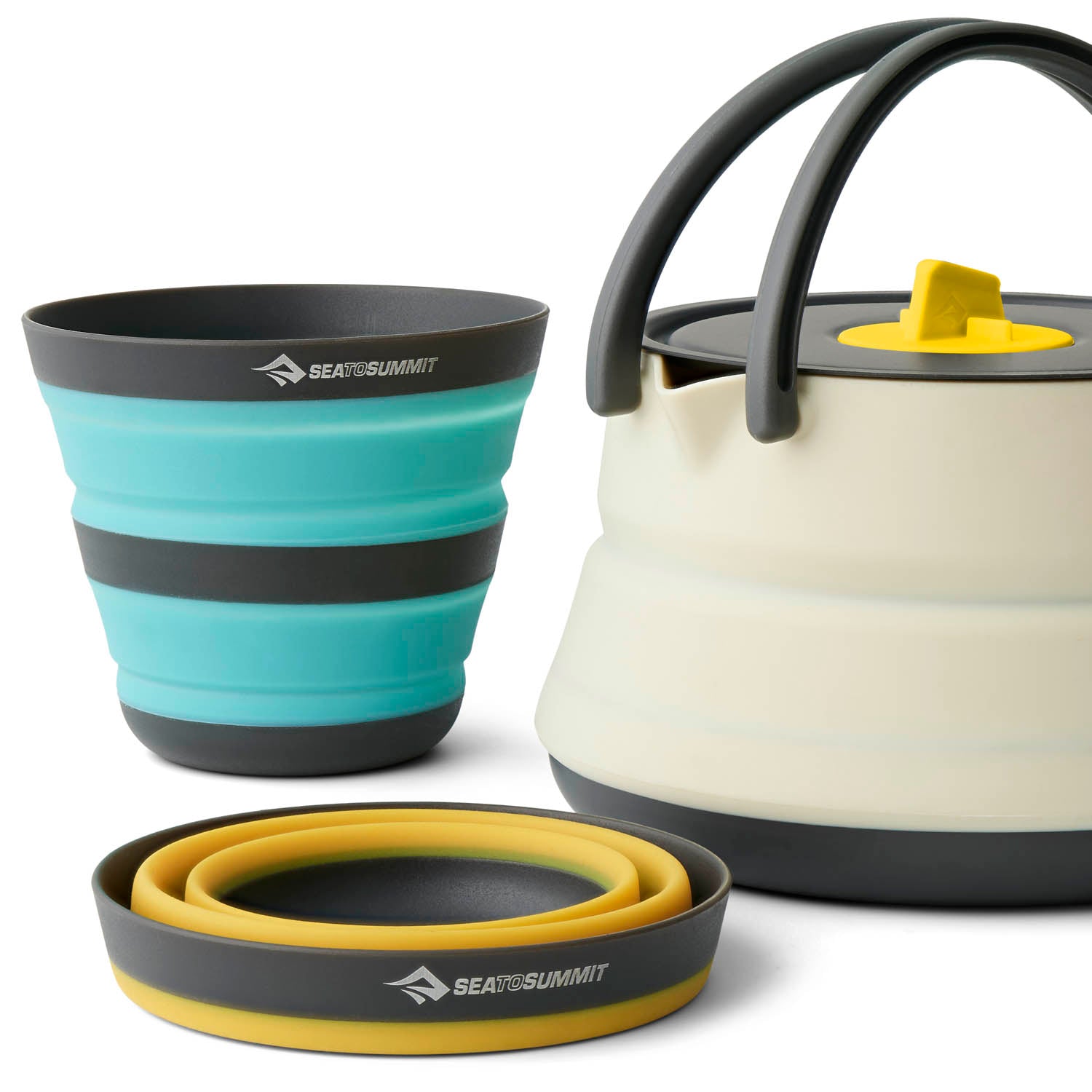 Frontier Ultralight Collapsible Kettle Cook Set - [3 Piece] 1.1L with Cups