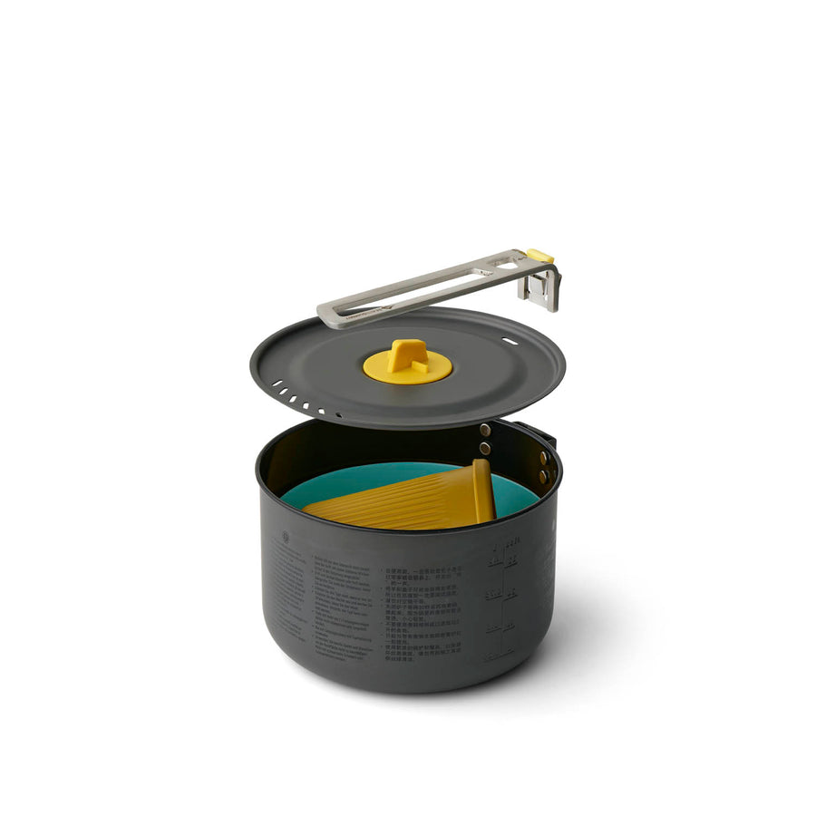 Frontier One Pot Cook Set – Ultraleichtes Kochset inkl. 1,3 Liter-Campingtopf (3-teilig)