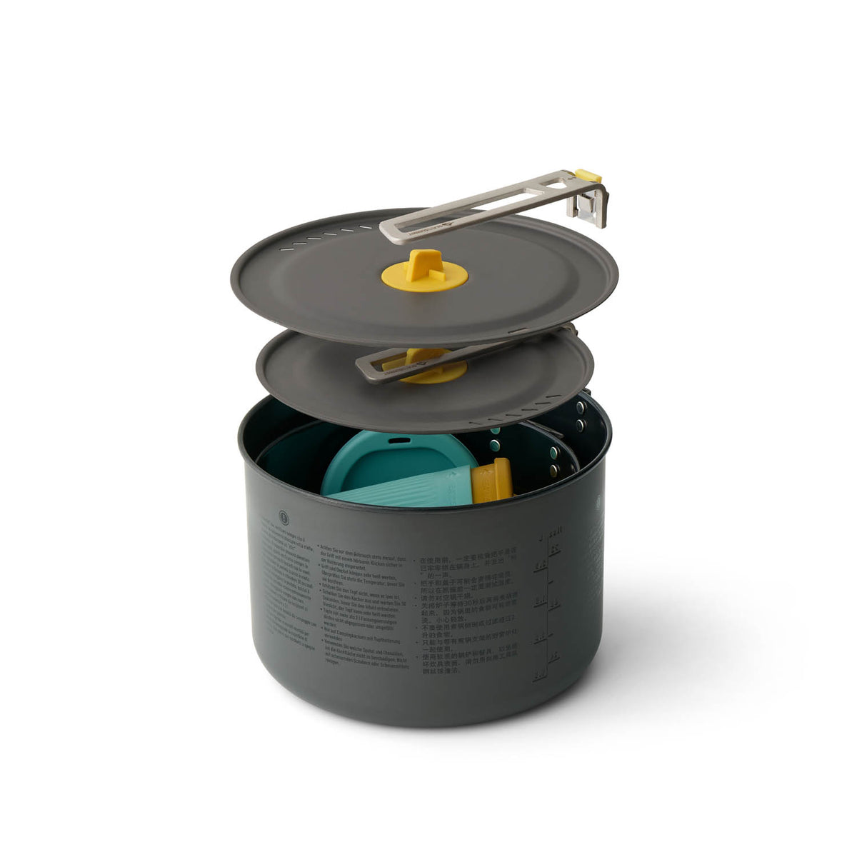 Frontier Two Pot Cook Set – Ultraleichtes Kochset inkl. zwei Campingtöpfe (6-teilig)