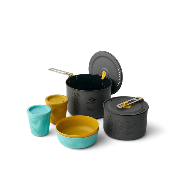 Frontier Two Pot Cook Set – Ultraleichtes Kochset inkl. zwei Campingtöpfe  (6-teilig)