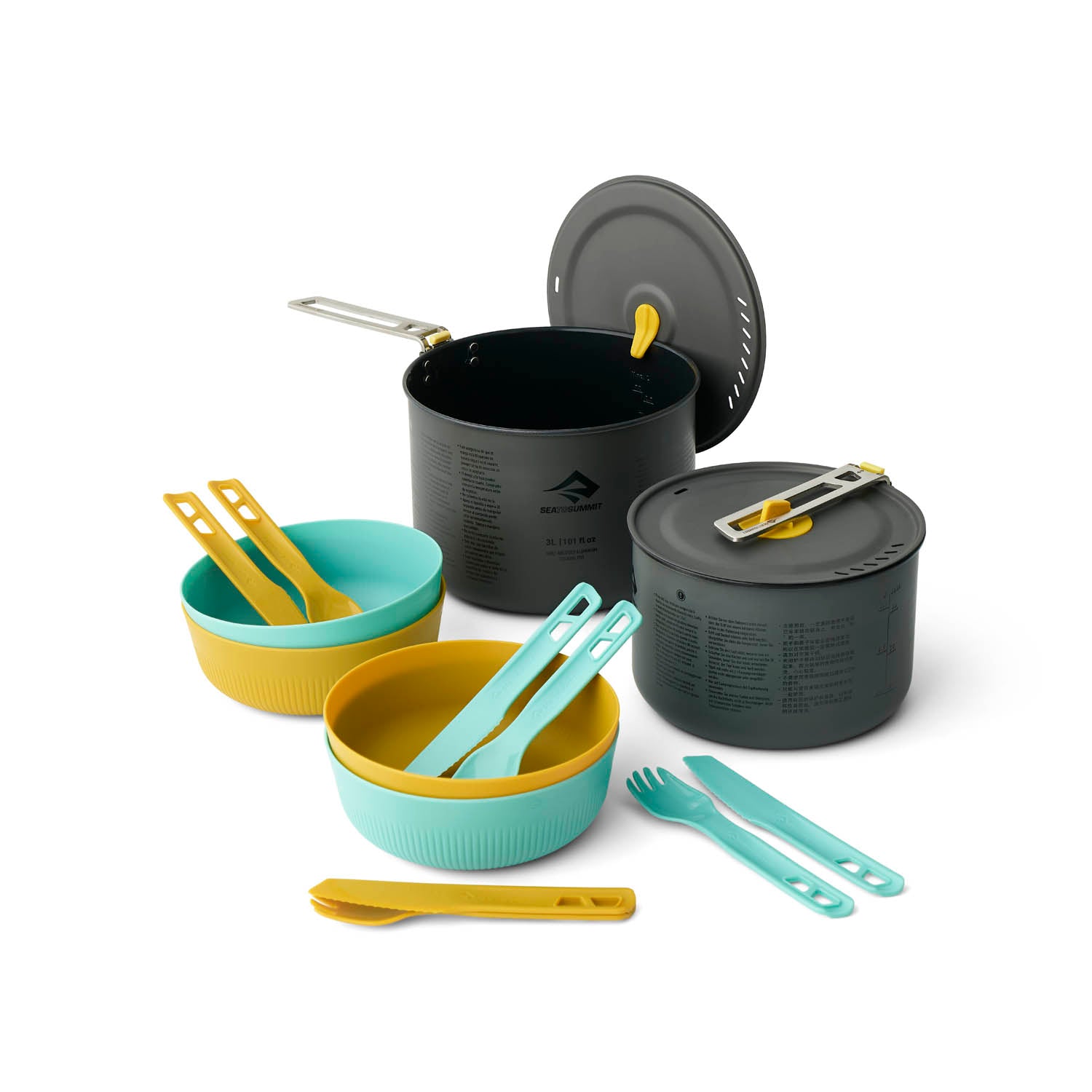 Frontier Two Pot Cook Set – Ultraleichtes Kochset inkl. zwei Campingtöpfe (14-teilig)