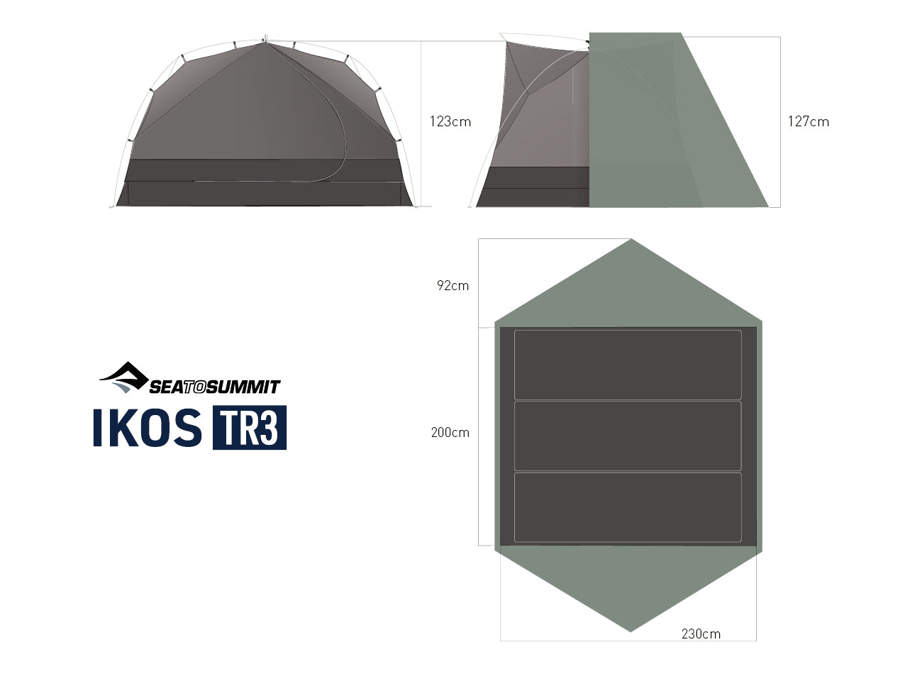 3 Person || Ikos Lightweight Tent 