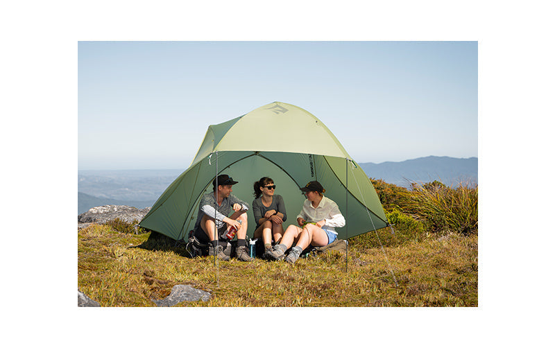 zelt mit trekkingstöcken Telos Plus – Freistehendes ganzjähriges Backpackingzelt für zwei oder drei Personen
