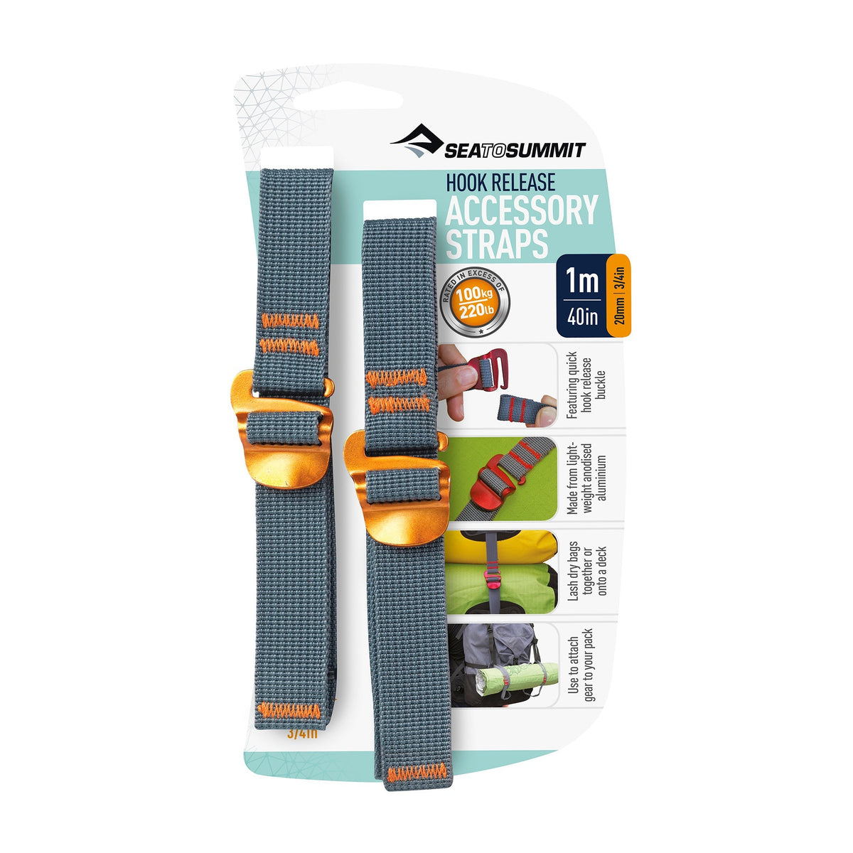 2mm x 1.m || Accessory Strap with Hook Release