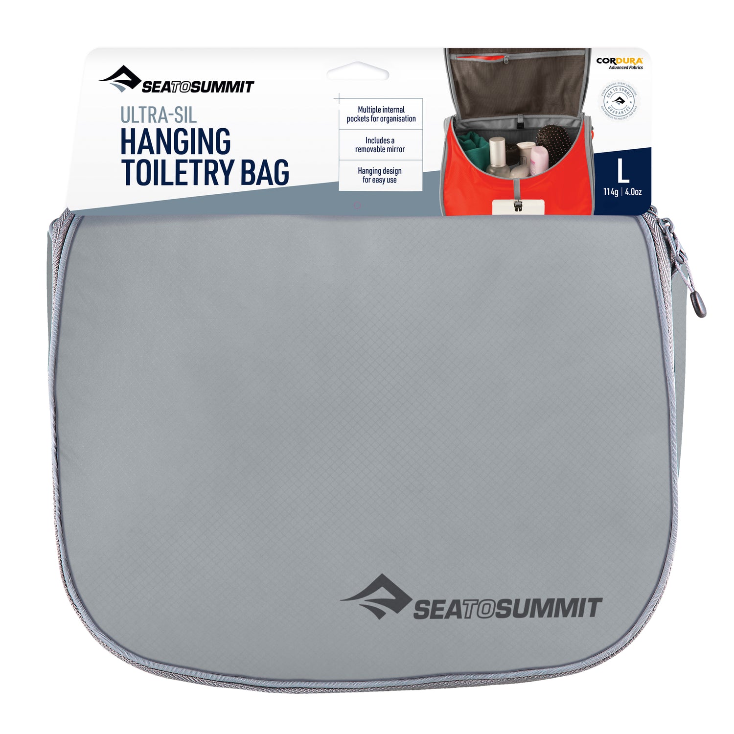L / HighRise Grey || Hanging Toiletry Bag