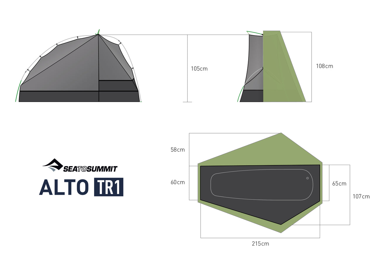 Alto TR1 - Tenda ultraleggera monoposto