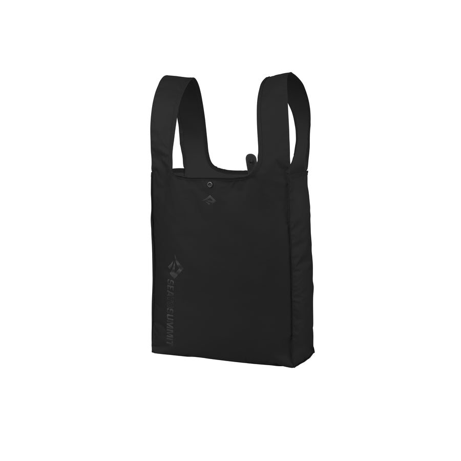 Black / 9 l || Fold Flat Pocket Shopping Bag