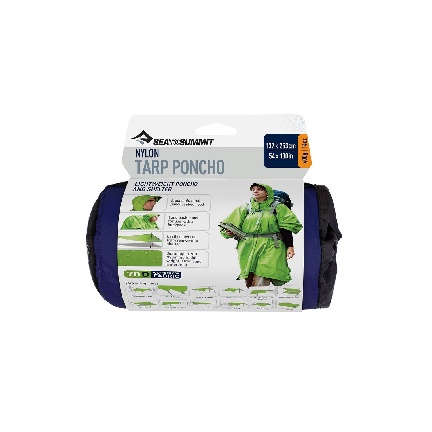 Nylon Tarp Poncho - Main Image