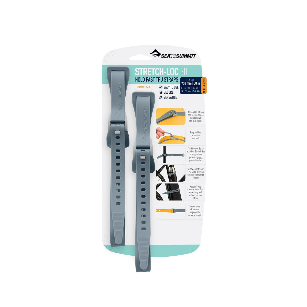 75mm / Dusk || Stretch-Loc TPU Straps (2 Pack)